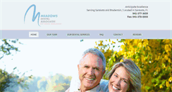 Desktop Screenshot of meadowsdentalassociates.com