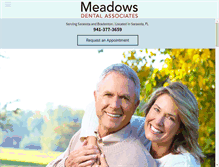 Tablet Screenshot of meadowsdentalassociates.com